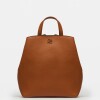Mochila Oslo en Efecto Cuero Graneado Marron