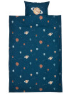 Juego funda nórdica TORHILD 155x220 azul Juego funda nórdica TORHILD 155x220 azul