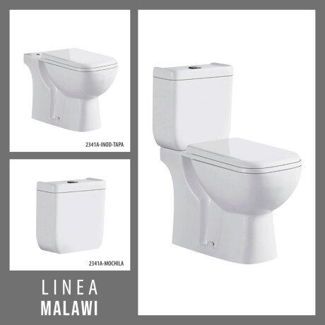 INODORO, TAPA Y MOCHILA AQUALIA LINEA MALAWI 2341A DESCARGA AL PISO 25 CMS 000