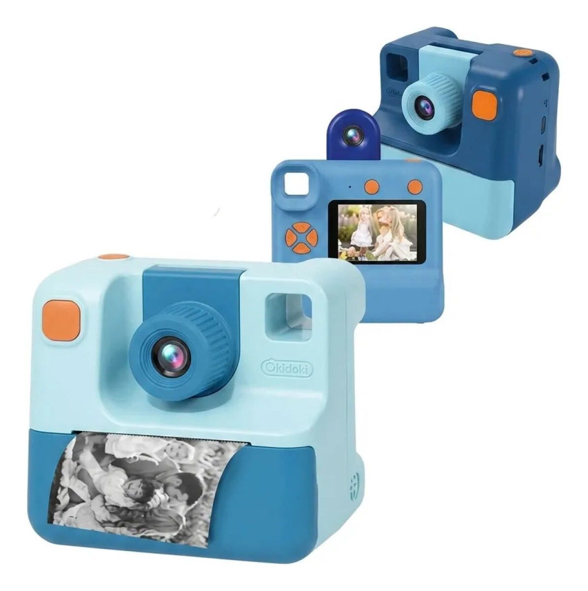 Cámara infantil con impresión instantánea - Azul 