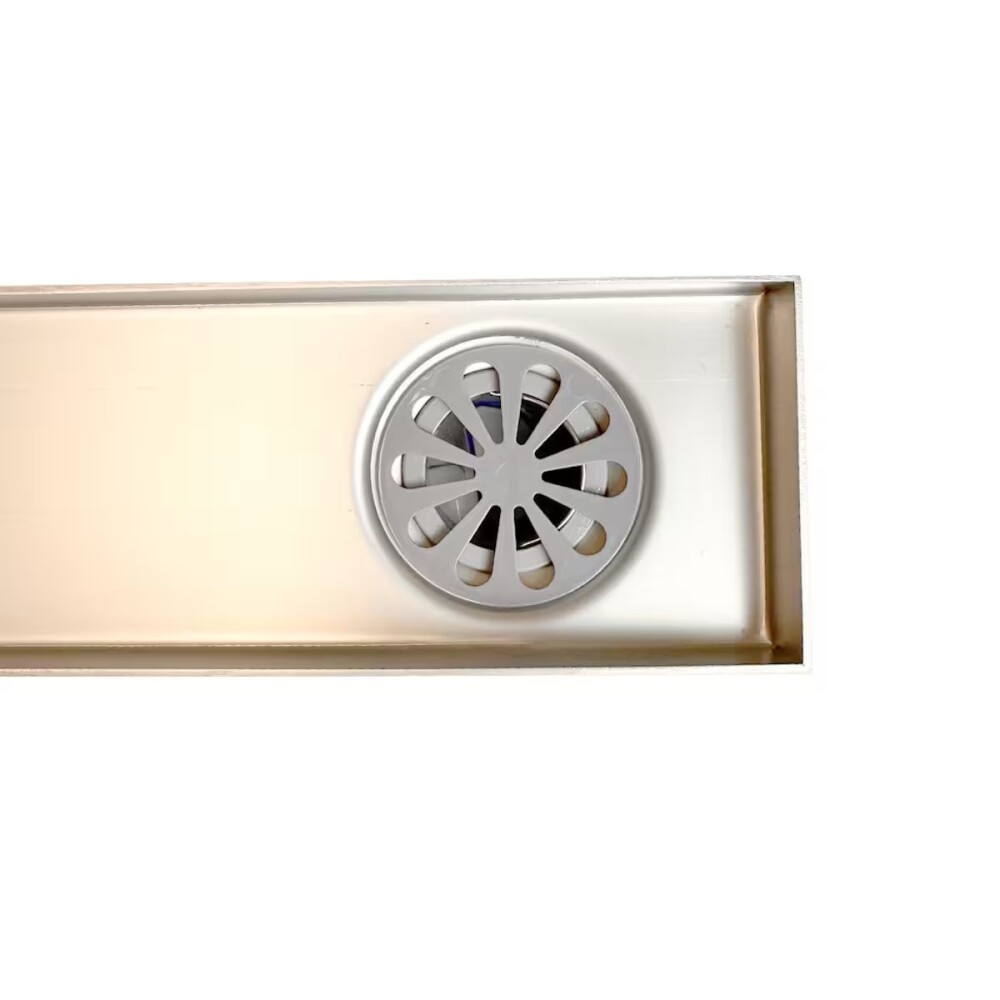 Receptáculo lineal acero desagüe lateral 70cm DMC Receptáculo Lineal Acero Desagüe Lateral 70cm Dmc