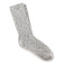 Medias Cotton Slub Gray White