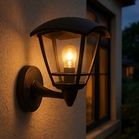 ARTEFACTO DE PARED EXTERIOR GRANADA 1 Artefacto De Pared Exterior Granada 1 Negro