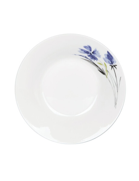 PLATO HONDO PORCELANA 20CM FLORES AZULES PLATO HONDO PORCELANA 20CM FLORES AZULES