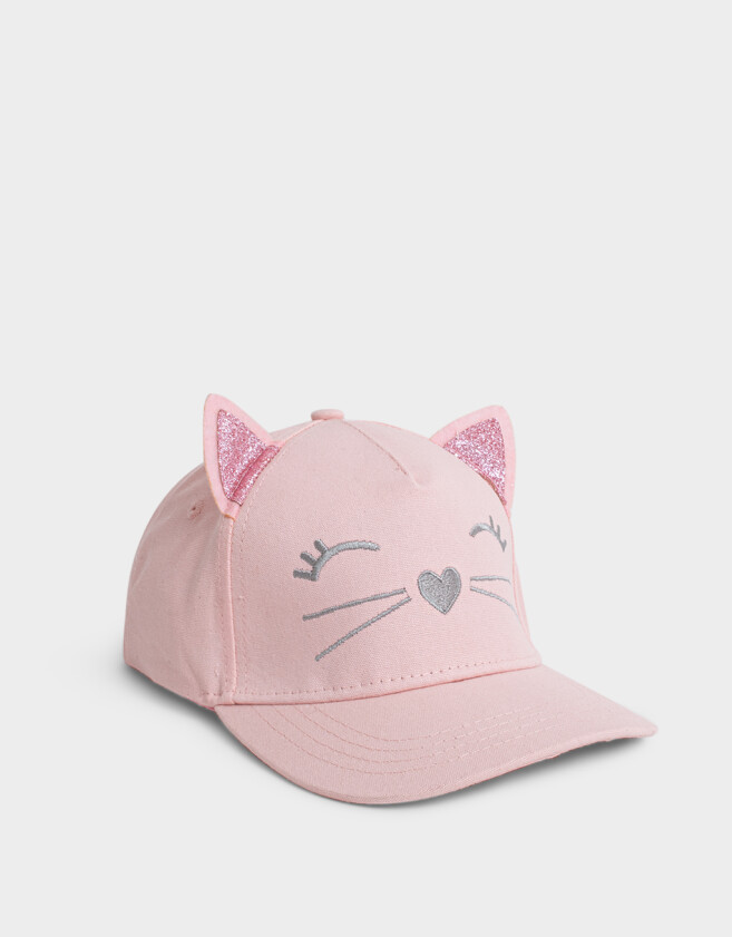 Caps y sombreros infantiles Animalito Gorra Infantil De Gatito - Rosa Claro