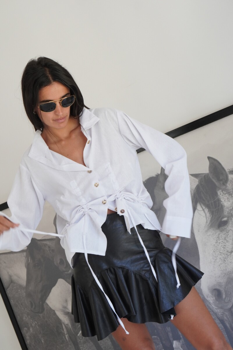 Nácar Shirt Lino Blanco