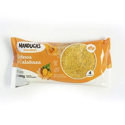Hamburguesas quinoa y calabaza x4 unidades Manducas Hamb Mand Quinoa Y Calab *4