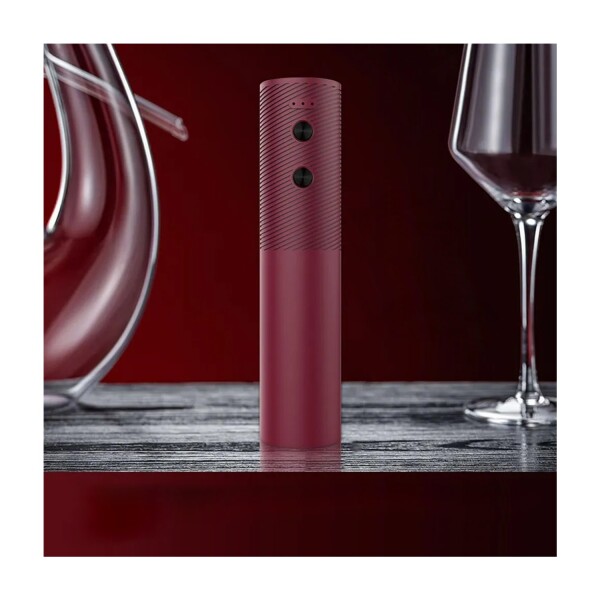 Sacacorchos Descorchador Eléctrico Automatico Botella Vino Color Variante Rojo