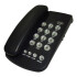 Teléfono De Base Fijo Números Grandes Panaphone Kxt-3014 Variante Color Negro