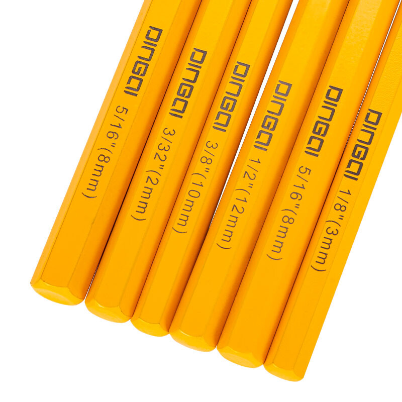 DINGQI JUEGO 6 CINCELES Y PUNZONES CROMO VANADIO Dingqi Juego 6 Cinceles Y Punzones Cromo Vanadio