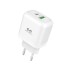 Ficha Cargador Miccell 20W 2 Puertos USB C + USB De Pared Variante Color Blanco