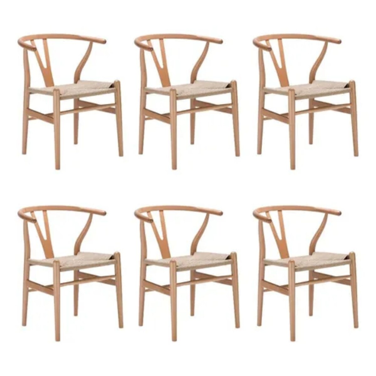 Promo 6 Sillas Wishbone 