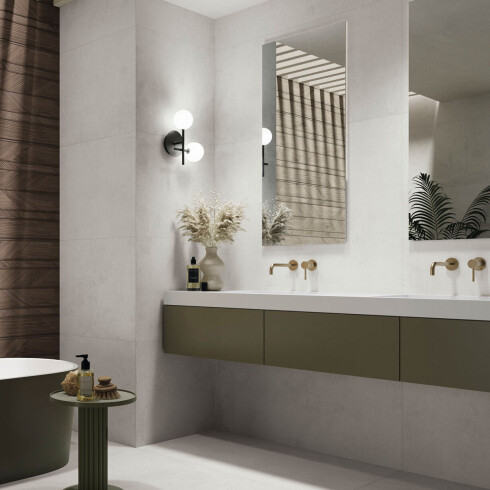Porcelanato Para Piso Y Pared Rectificado Blanco Mate 60x120 BLANCO