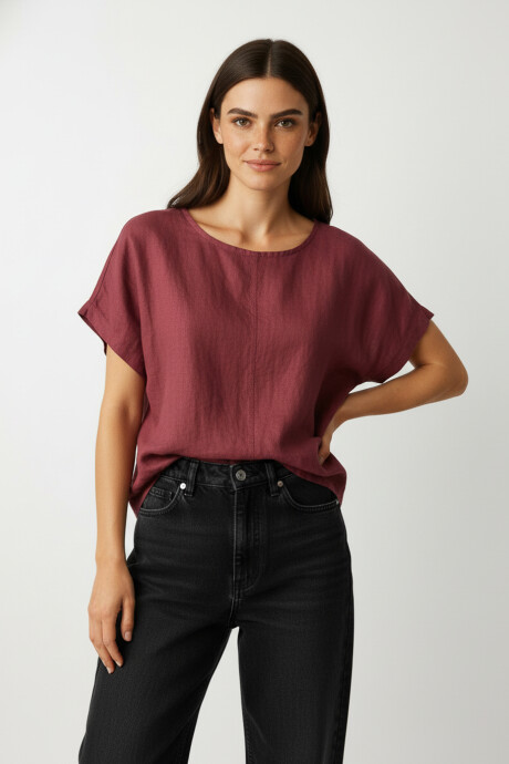 Blusa Marixa Bordeaux Claro