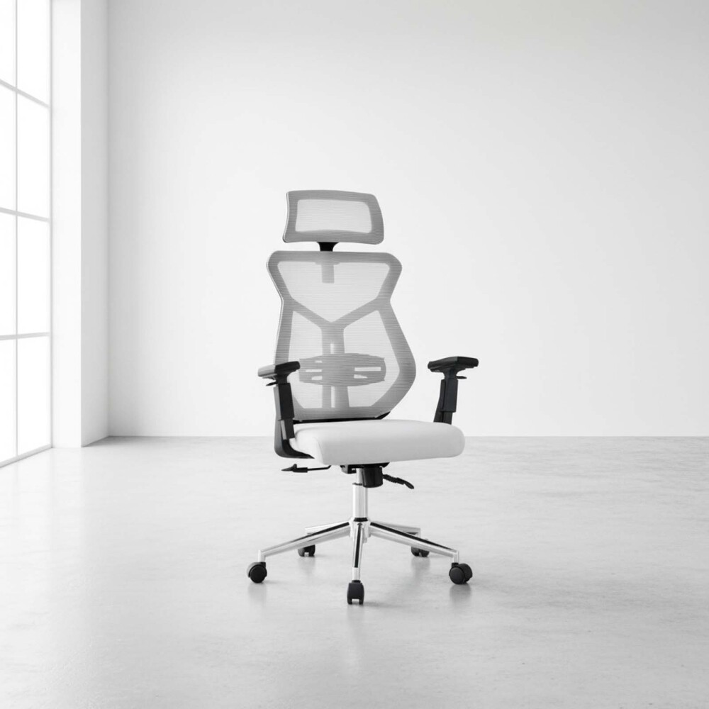 ASIENTO DE OFICINA MALLA GRIS HY1029