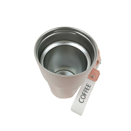 Vaso térmico con asa Rosado
