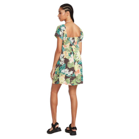 Vestido Volcom Excapism Diseño Flores