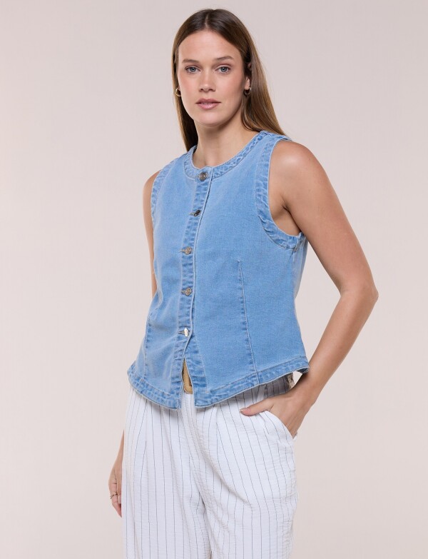 Chaleco Jean JEAN CLARO