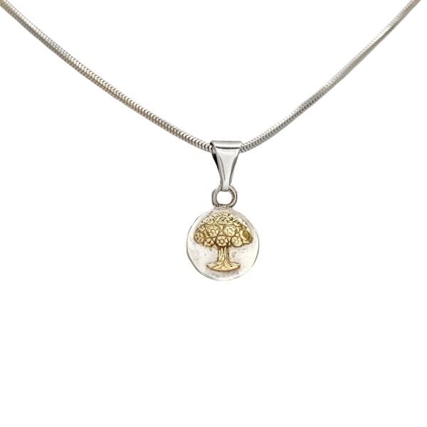 Dije Árbol de la Vida-Plata 925 y Oro-CP5118 sinpiedra