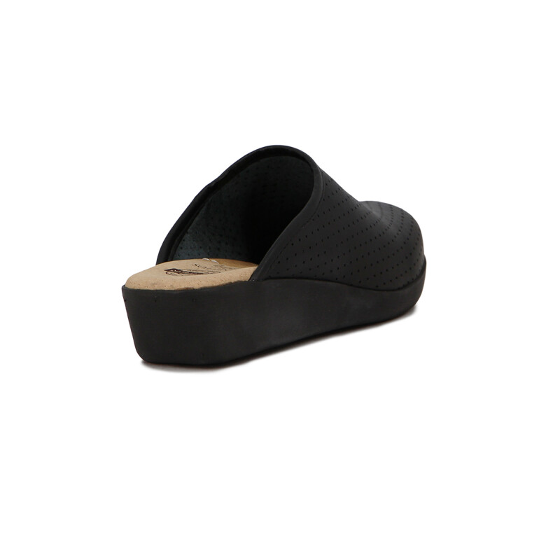 Zuecos Mujer Confort Blanditos Negro