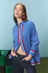 PREVENTA Camisa wavy yorugua azul