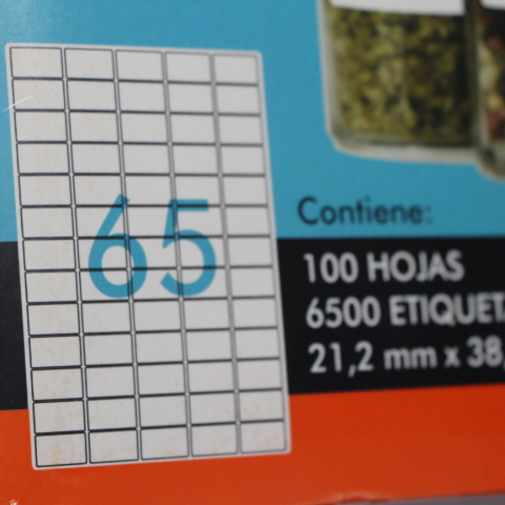 ETIQUETA ROTOLA TAMAÑO A4 318 MODELO 65