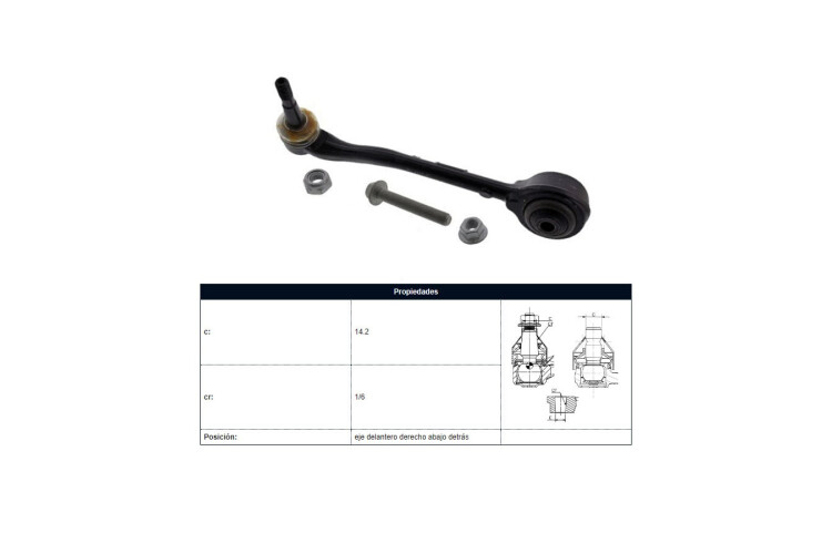 Brazo De Suspensión Del Tra BMW X5 D (E53)/X5I (E53) 99-05 Izq Brazo De Suspensión Del Tra BMW X5 D (E53)/X5I (E53) 99-05 Izq