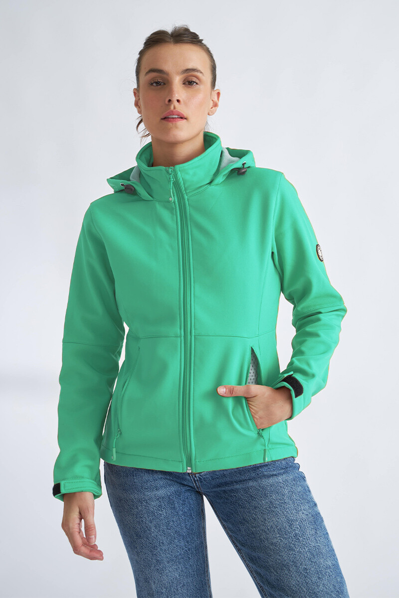 Campera Neopreno Dama - Verde agua 