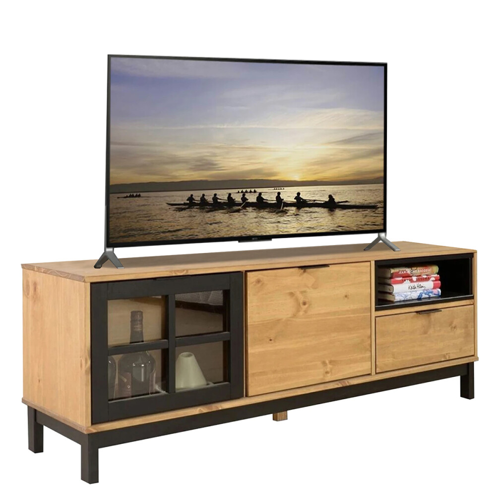 RACK APARADOR PARA TV O AUDIO EN MADERA MACIZA RACK APARADOR PARA TV O AUDIO EN MADERA MACIZA