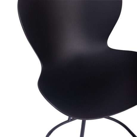 SILLA DE COMEDOR PP-Y-METAL NEGRO SOLEI