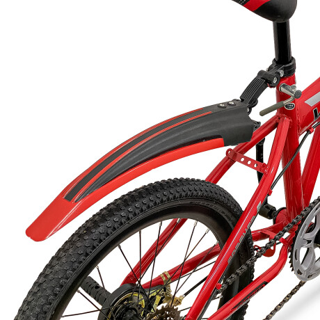 Bicicleta Montaña Plegable Rodado 20 Para Niños Rojo