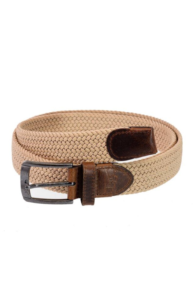 CINTURON ELASTIZADO - Beige 