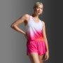 Bividi Running Light Speed React Crop Singlet Mujer Fuchsia Grad/white Reflective