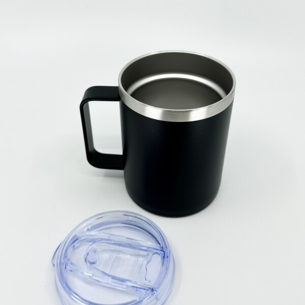 Taza térmica de acero inoxidable Negro