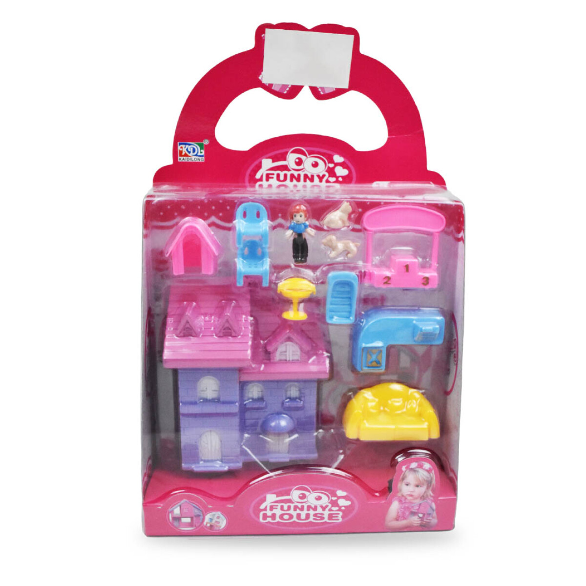 CASITA MUÑECA MINI 12PCS CON MASCOTAS MUEBLES Y ACCESORIOS CAJA 2127-3649A 