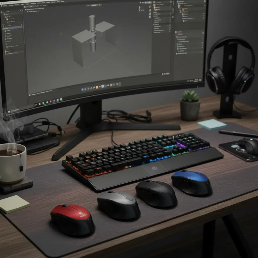 Mouse Inalámbrico W88 AZUL
