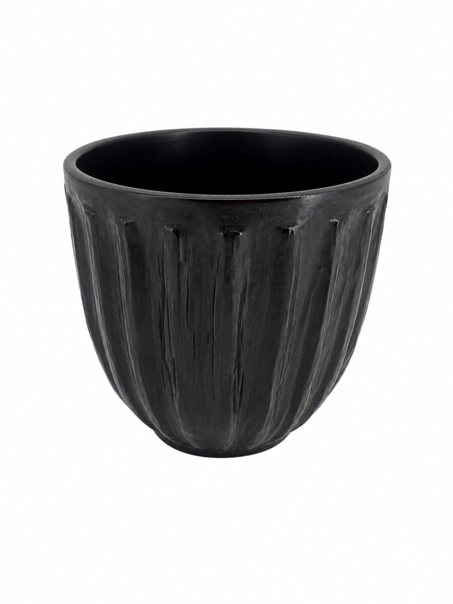 MACETA DECORATIVA - NEGRO 