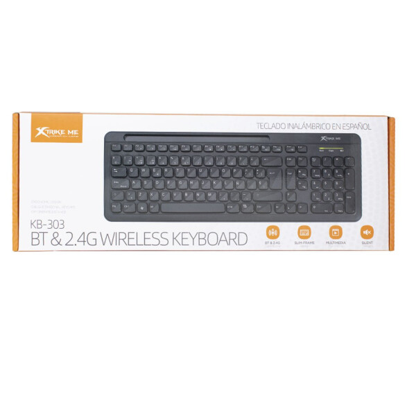 Teclado Inalambrico Xtrike Me Español Bluetooth 2.4ghz Teclado Inalambrico Xtrike Me Español Bluetooth 2.4ghz