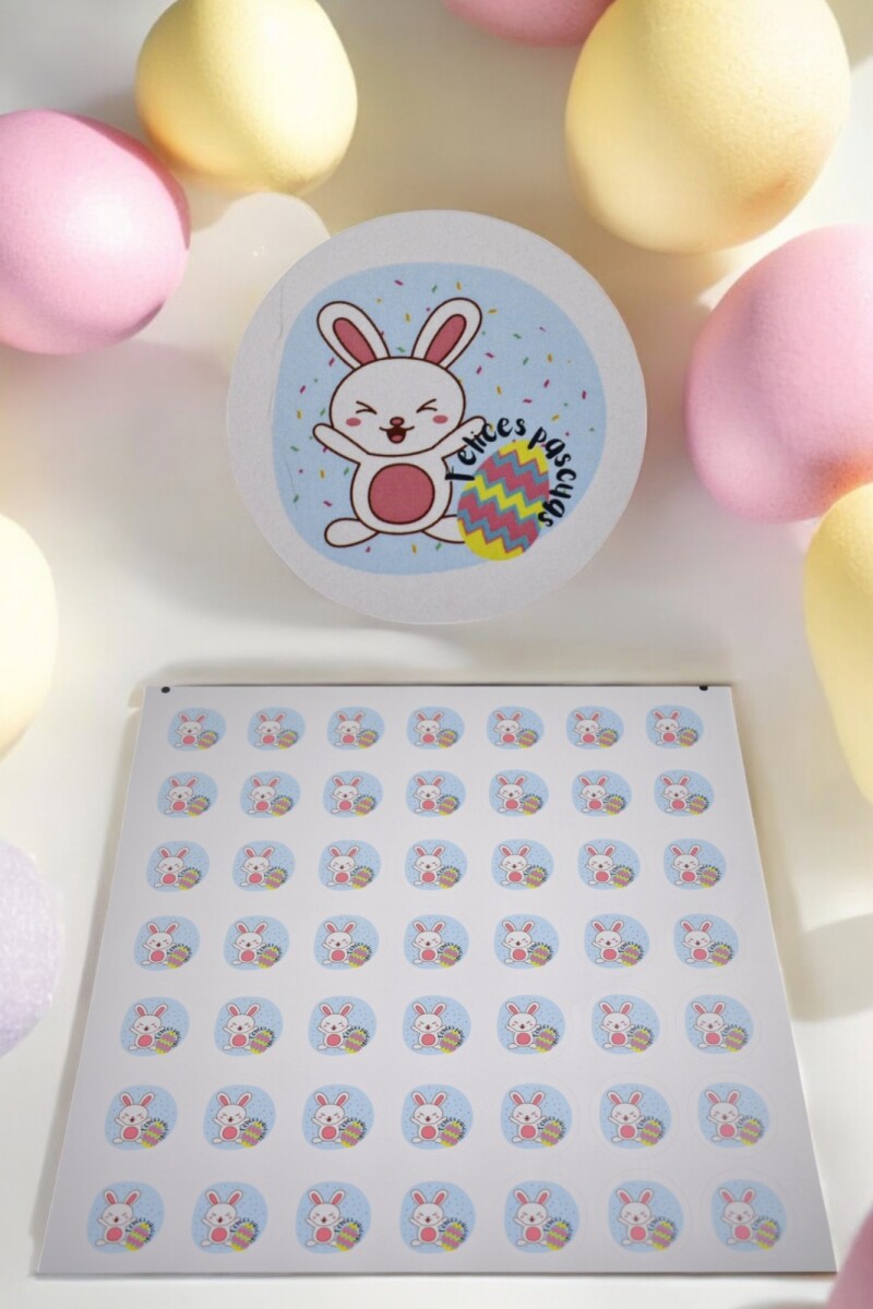 Stikcers pascua plancha - DISEÑO 9 