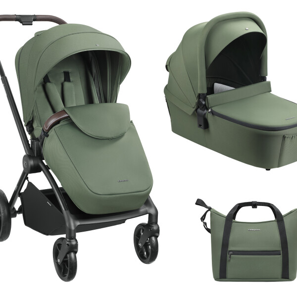 Travel system 4 en 1 KARA ISOFIX KIKKABOO - army green Travel system 4 en 1 KARA ISOFIX KIKKABOO - army green