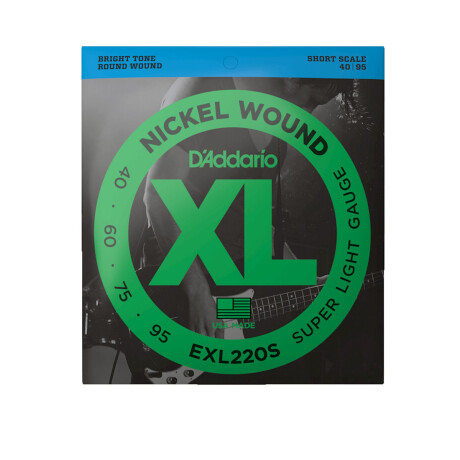 Encordado Bajo Daddario Exl220s Xl 40-95 Short Scale Encordado Bajo Daddario Exl220s Xl 40-95 Short Scale