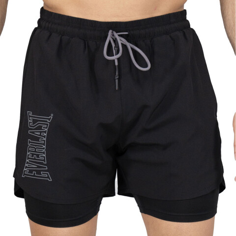 SHORT 2IN1 MEN POLY/SPX EVERLAST SLAM IV CH M6 BLACK