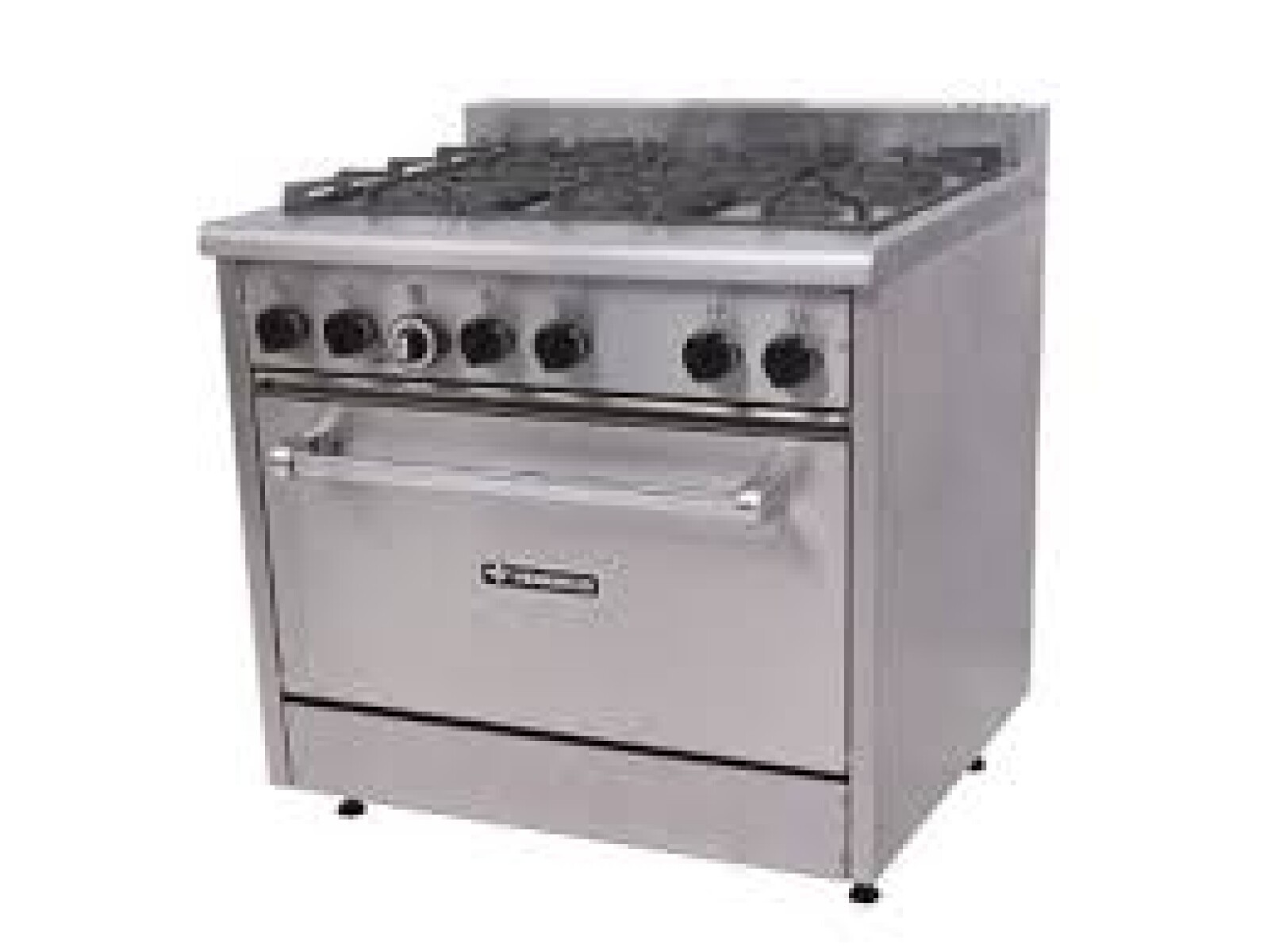 Cocina profesional a gas 6 hornallas Don Bidone Venancio 