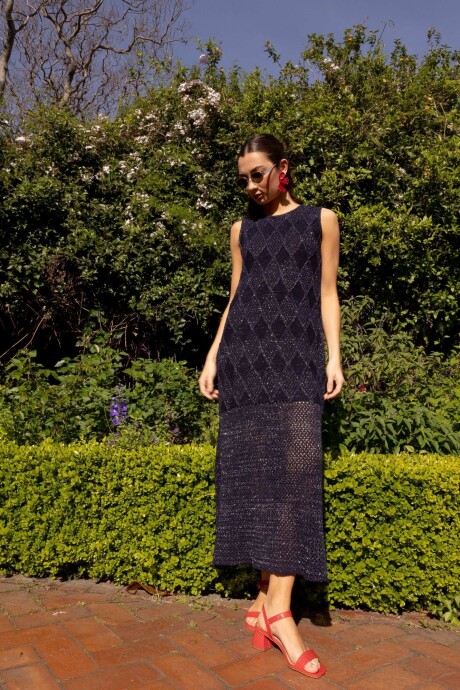 Vestido Diamanta Azul