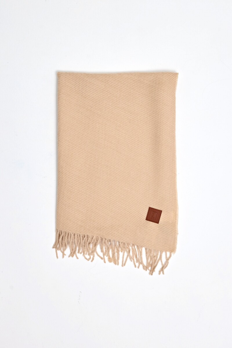 Pashmina plisada - beige 