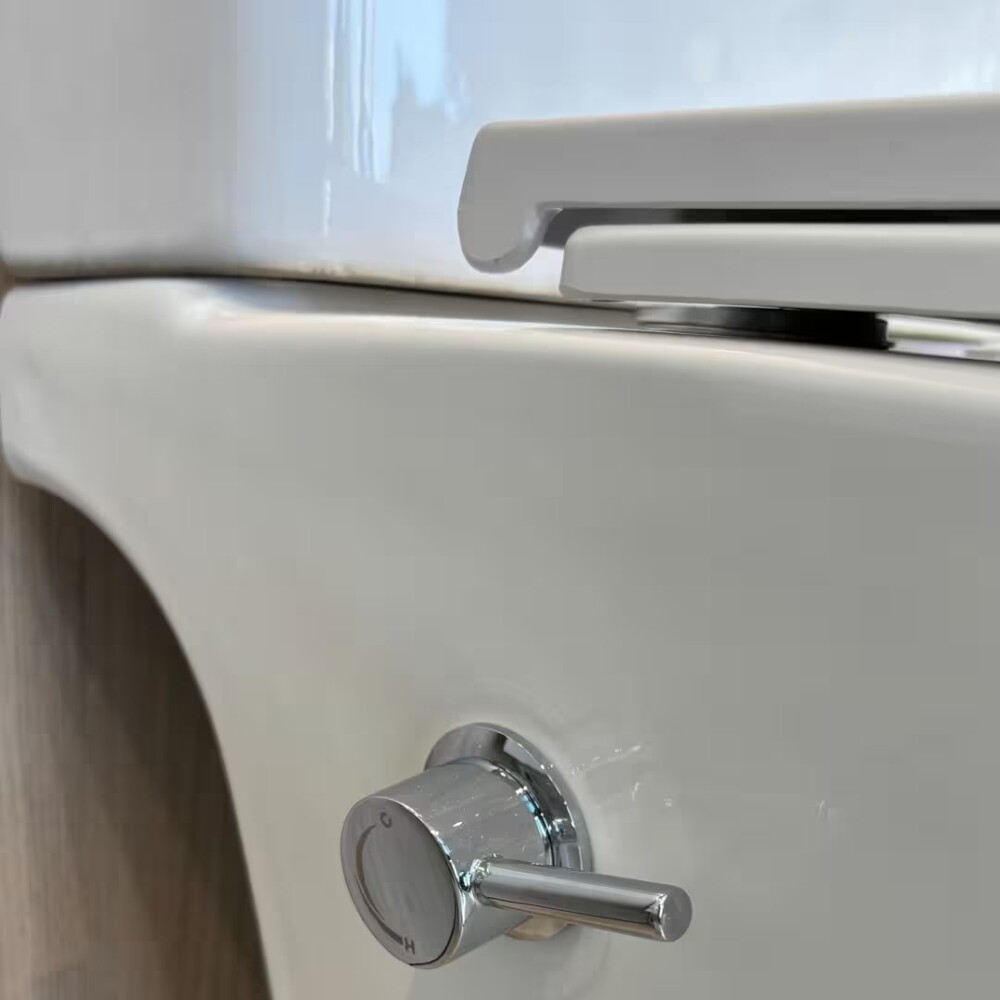 Inodoro largo con mochila y bidet Mirage Blanco Inodoro Largo Con Mochila Y Bidet Mirage Blanco