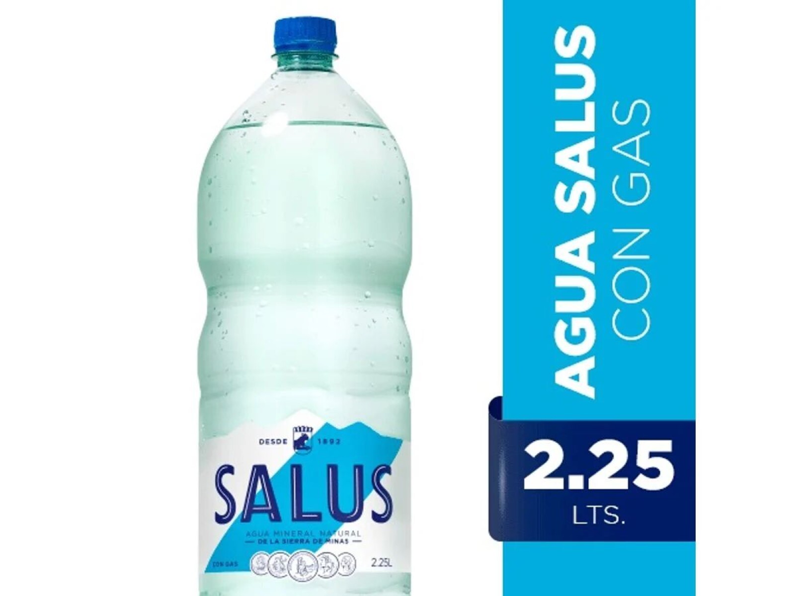 AGUA SALUS 2,25L CON GAS 