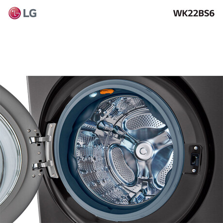 Torre de lavado y secado LG WK22BS6 22 Kg Negro