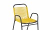 Silla de Jardín Simil Ratán Amarillo
