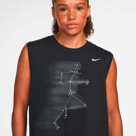 Remera Nike Dri-Fit Swift Slvls Run Figure de Mujer Negro